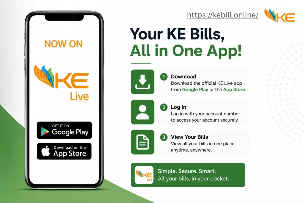 K-electric bill by app