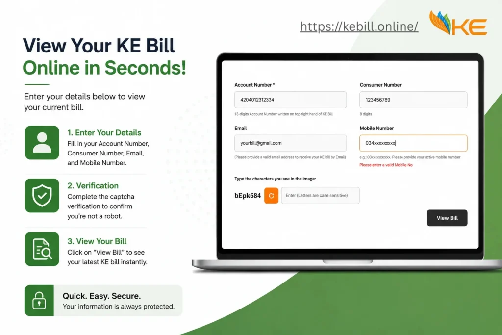 K-electric bill form